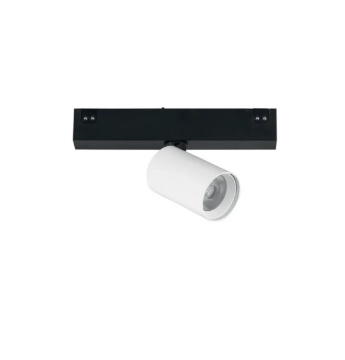 Immagine di Proiettore Orientabile Cilindro Led 5w 48V Per Binario Magnetico Da Vinci Tema Intec