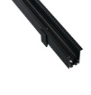 Immagine di Binario Elettrificato 48V Nero 2Mt Montaggio Incasso Con Cornice Per Sistema Da Vinci Intec