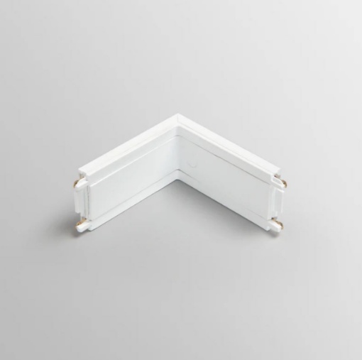 Immagine di Connettore Angolare Bianco Per Binario Elettrificato 48V Bernini Intec