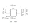 Immagine di Alloggio Per Sistema Binario 48v Bernini 2mt Montaggio Incasso a Filo Intec Light