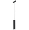 Immagine di Sospensione Cilindro Nero Led CCT 9w Per Binario 48V Bernini Tubo Intec