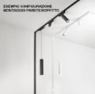 Immagine di Proiettore Orientabile Cilindro Led 15W 3000k 4000k Per Binario 48V Bernini Fans Intec