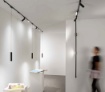 Immagine di Proiettore Orientabile Cilindro Led 15W 3000k 4000k Per Binario 48V Bernini Fans Intec