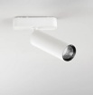 Immagine di Proiettore Orientabile Cilindro Led 15W 3000k 4000k Per Binario 48V Bernini Fans Intec