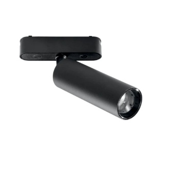 Immagine di Proiettore Orientabile Cilindro Led 15W 3000k 4000k Per Binario 48V Bernini Fans Intec