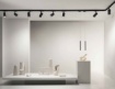 Immagine di Binario Elettrificato Trifase 2mt Alluminio Nero o Bianco Rail Intec