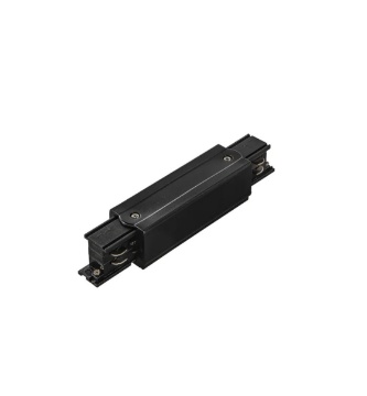 Immagine di Connettore Lineare Bianco o Nero Per Binari TrIfase Rail Intec