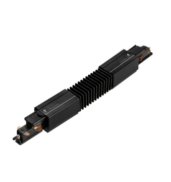 Immagine di Connettore Flessibile Bianco o Nero Per Binari Trifase Rail Intec