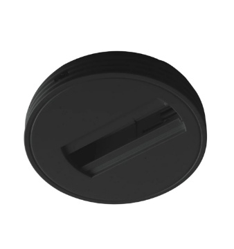 Immagine di Base Tonda Bianco Nero Per Faro Adattatore Trifase Rail Intec