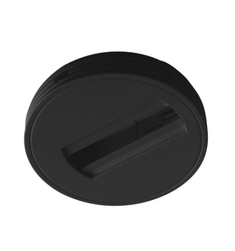 Immagine di Base Tonda Bianco Nero Per Faro Adattatore Trifase Rail Intec