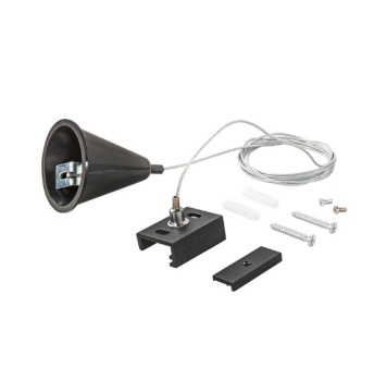 Immagine di Sistema Sospensione Cavo 1,5mt Per Binari Trifase Rail Bianco Nero Intec