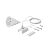 Immagine di Kit Sospensione Cavo 3mt Per Binario Trifase Rail Bianco Nero Intec