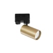 Immagine di Faretto Orientabile Oro GU10 Per Binario Con Adattatore Trifase Squib Intec