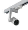 Immagine di Proiettore Braccio Orientabile Con Adattatore Trifase Binario Track Express Bianco E27 Intec