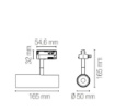 Immagine di Proiettore Luce Spot Led CCT 7w Bianco Per Binario Trifase Rocket Intec