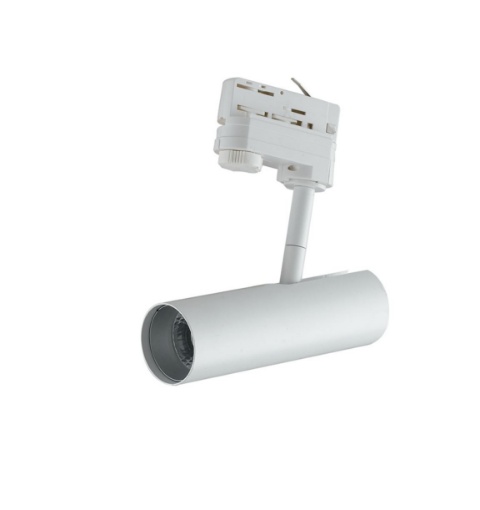 Immagine di Proiettore Luce Spot Led CCT 7w Bianco Per Binario Trifase Rocket Intec