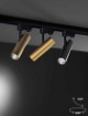 Immagine di Faro Spot Orientabile Rocket Oro Led 3000K 4000K Per Binari Trifase Intec