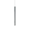 Immagine di Sospensione Cilindrica Cromo Led Oboe Per Sistema Binario Trifase Intec