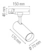 Immagine di Proiettore Orientabile A Binario Trifase Jet Alto Lumen Led CCT 30w Intec
