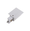 Immagine di Innesto Sinistro Per Binario Trifase Incasso Bianco Nero Track Intec