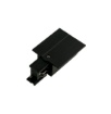 Immagine di Innesto Destro Per Binario Trifase Ad Incasso Bianco Nero Track Intec