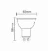 Immagine di Lampadina GU10 Led Ottica 38° 5w 4000K Luce Naturale 450 Lumen
