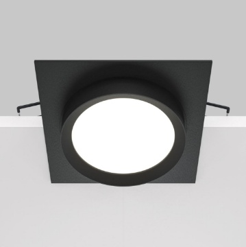 Immagine di Faretto Led Gx53 Da Incasso Quadrato Nero 110mm Hoop Maytoni