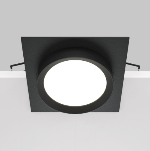Immagine di Faretto Led Gx53 Da Incasso Quadrato Nero 110mm Hoop Maytoni