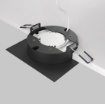 Immagine di Faretto Led Gx53 Da Incasso Quadrato Nero 110mm Hoop Maytoni
