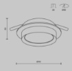 Immagine di Faretto Led Gx53 Da Incasso Rotondo Bianco 110mm Hoop Maytoni