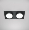 Immagine di Faretto Squadrato Da Incasso Nero 2 Luci Led Gx53 Hoop Maytoni