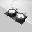 Immagine di Faretto Squadrato Da Incasso Nero 2 Luci Led Gx53 Hoop Maytoni