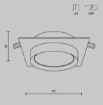 Immagine di Faretto Incasso Quadrato Bianco Led Gx53 110mm Hoop Maytoni