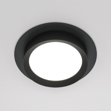 Immagine di Faretto Led Gx53 Incasso Rotondo Nero 110mm Hoop Maytoni
