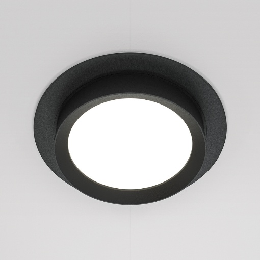Immagine di Faretto Led Gx53 Incasso Rotondo Nero 110mm Hoop Maytoni