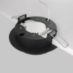 Immagine di Faretto Led Gx53 Incasso Rotondo Nero 110mm Hoop Maytoni