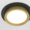 Immagine di Faretto Da Incasso Rotondo Oro Nero 110mm Led Gx53 Hoop Maytoni