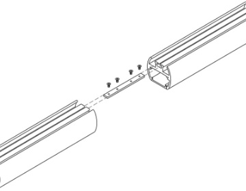 Immagine di Giunzione Lineare Piccola Per Profili Gea Led