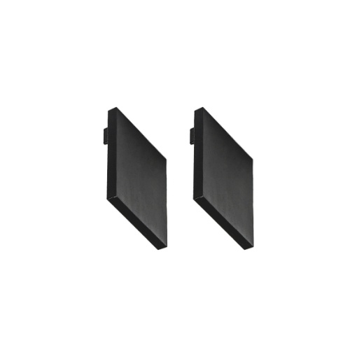 Immagine di Tappi Chiusura Per Profilo Brasilia Nero 2 Pz Gea Led