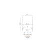 Immagine di Profilo In Alluminio Bianco 2Mt Per Strisce Led Max 30mm Rabat GRAPB1 Gea