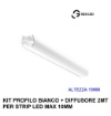 Immagine di Profilo Bianco 2 Metri Per Strip Led Max 10mm Baku P Gea