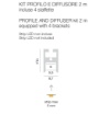 Immagine di Profilo 2mt Plafone Bianco Per Strisce Led max 5 mm Bled P Gea