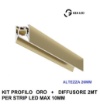 Immagine di Profilo Plafone 2mt Oro Per Strisce Led 10 mm Bucarest P Gea