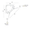 Immagine di Profilo Angolare 3mt Oro Lubiana C Gea Luce Per n.2 Strip Led 10 mm