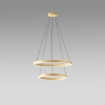 Immagine di Sospensione Criseide Due Anelli Oro Led 60W 3000k Dimmerabile Gea Luce
