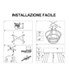 Immagine di Lampadario Bianco 3 Anelli Led 125w 3000k Dimmerabile Criseide S3 Gea Luce