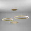 Immagine di Lampadario Criseide S/3D Oro 3 Cerchi Led Con Decentramento 125w 3000k Dimmerabile