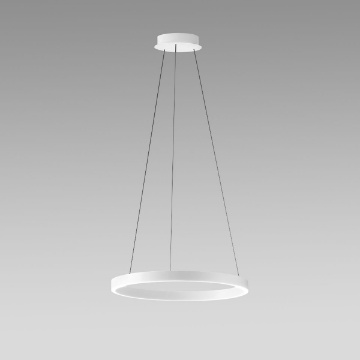 Immagine di Lampadario Salotto Moderno Criseide S/G Gea Luce Anello Bianco Led 80w 3000k Dimmerabile