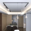 Immagine di Binario Monofase Alimentazione Diretta 230V Nero 2Mt Top Light