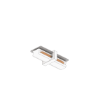 Immagine di Giunto Elettrificato Lineare Bianco Per Binario Monofase 230v Top Light